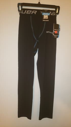 new Bauer Core Base Layer Pants Black  - Size Youth Small