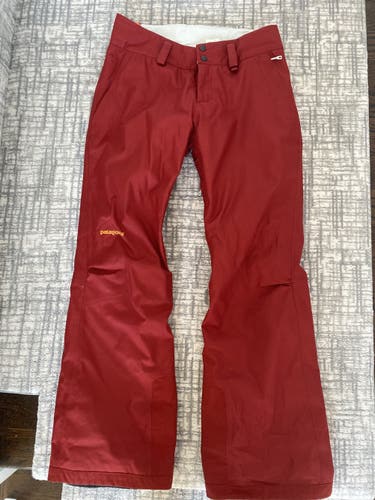 Red Ski Pants Women's Adult Used Medium Patagonia