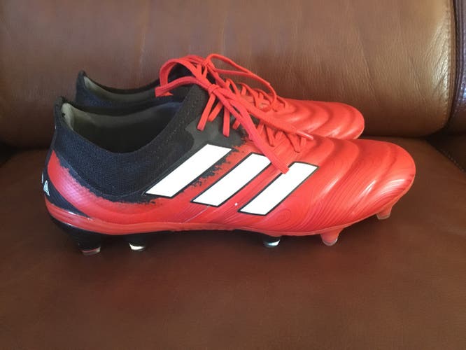 Red Cleats Used Men's Size 9.5 Adidas Copa 20.1