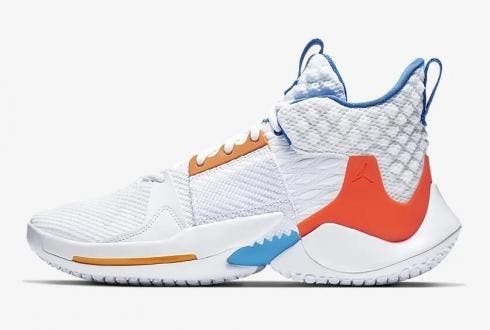 Nike Jordan Why Not Zero.2 Westbrook0.2 white blue orange yellow