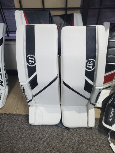 Warrior Ritual G5 Pro Goalie Leg Pads 34"+1.5" New White/Black