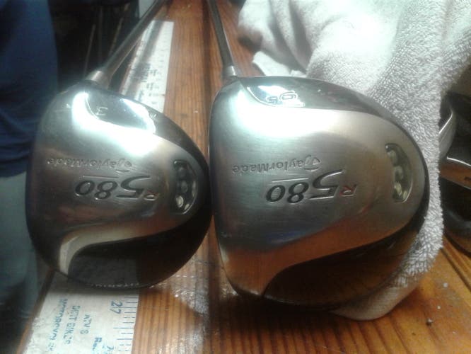 Men's Used TaylorMade Right Handed R580 Driver S Flex 9.5 with 3 Wood