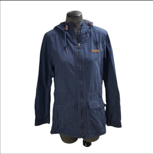 Blue Columbia Hooded Jacket Women's Adult Used Medium