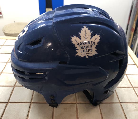 Toronto Maple Leafs Game Worn Bauer Re-Akt 100 Hockey Helmet #72 Pro Stock