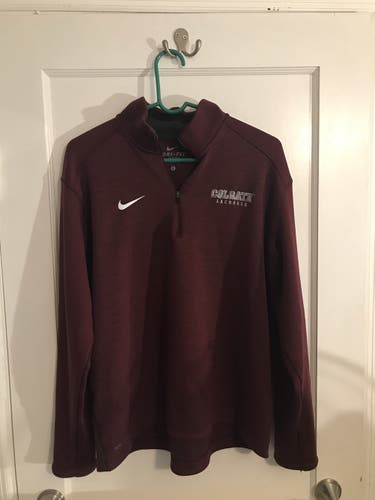 Nike Colgate lacrosse quarter zip Mens L