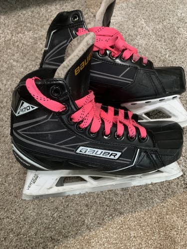 Hockey Goalie Skates Junior Used Bauer Supreme S170 Regular Width Size 6