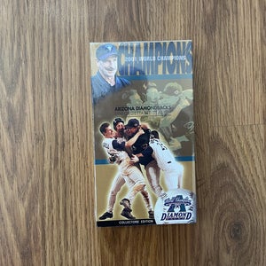 Arizona Diamondbacks Dbacks MLB BASEBALL 2001 WORLD SERIES VHS Video Tape!