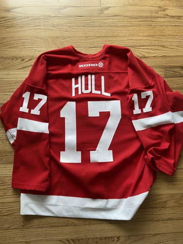 KOHO Authentic NHL DETROIT RED WINGS Brett Hull Jersey Size 52
