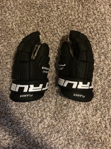 True 14" Pro Stock A6.0 Pro Calgary Flames Hockey Gloves