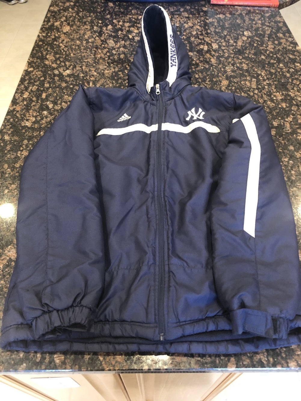 Women's Nike Navy New York Yankees Team Core Half-Zip Raglan Pullover Jacket