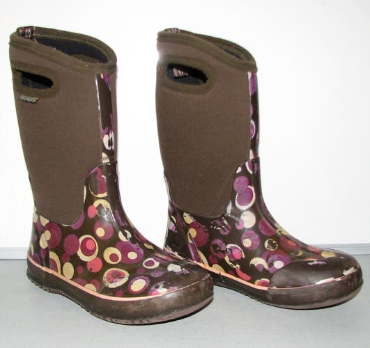 BOGS Classic High Bubbles Boys Girls Waterproof Winter Rain Snow Boots ~ Size 2