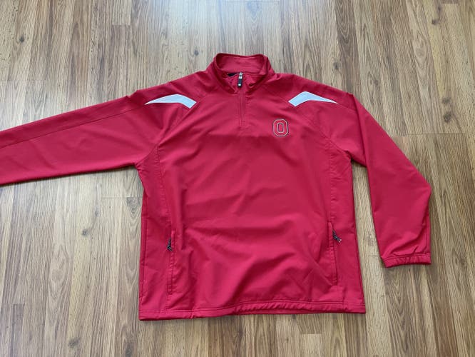 Ohio State Buckeyes NCAA SUPER AWESOME Holloway Size XL Golf Pullover Warm Up!