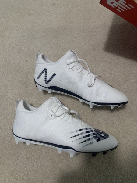 White New Molded Cleats Low Cut Burn X - low