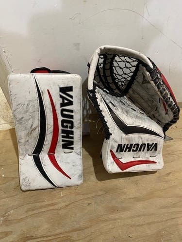 Used Regular Vaughn Velocity V6 Glove & Blocker