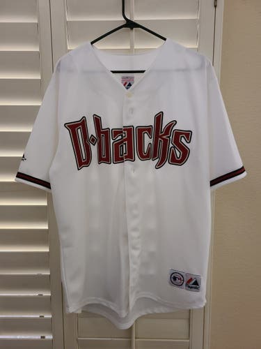 White Jersey Adult Used Large Majestic