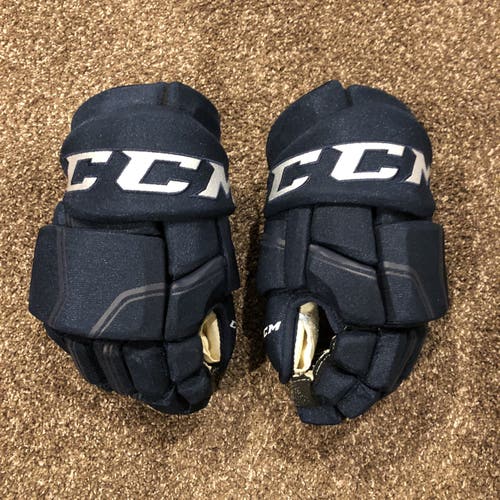 Navy Blue Gloves Used Senior CCM HGQL 14" Pro Stock