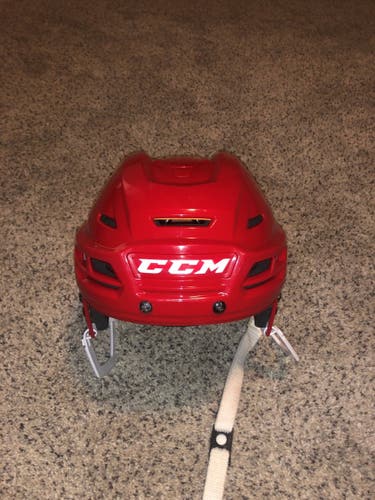 Red Used Medium CCM Tacks 710 Hockey Helmet