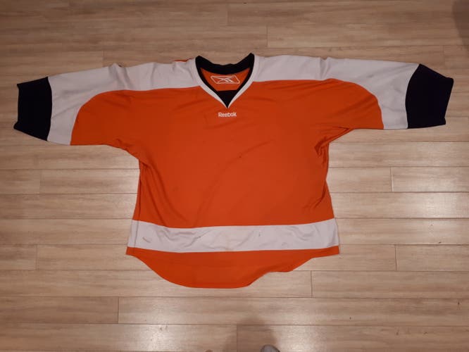 Philadelphia Orange Jersey Adult Men's Used Goalie Cut Reebok