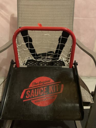 Original Hockey Sauce Kit Goal Puck Catcher Mini Net