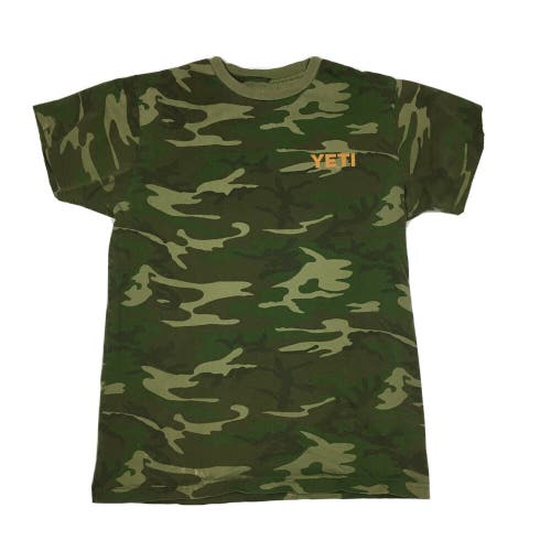 YETI Coolers Built For the Wild Woodland Camouflage T-Shirt Men's Medium