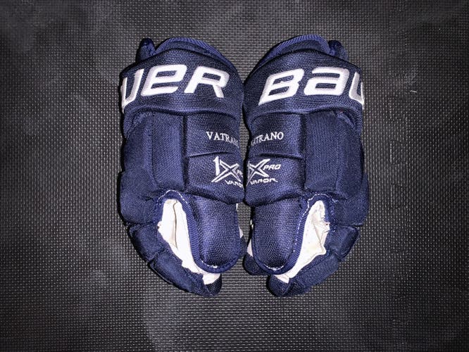 Florida Panthers 14” Bauer Vapor 1X Pro Hockey Gloves Navy Vatrano Pro Stock
