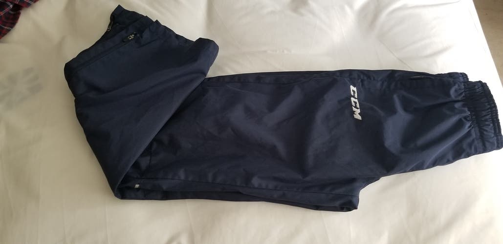 CCM Rink Track Blue Pants Youth Used - size Large