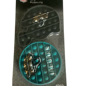 Jacksonville jaguars 2 pack Foco Push-Itz Fidget Poppers pop 5 inch box O