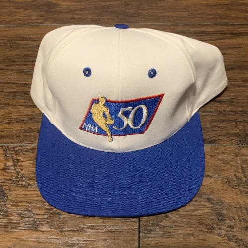 Vintage 1996 NBA 50th Anniversary Commemorative Twins Enterprise Snapback Hat