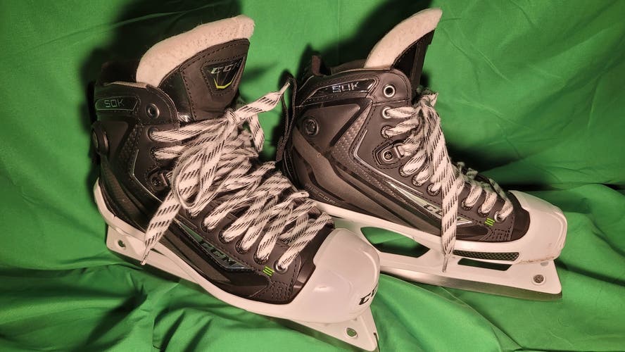 Hockey goalie Skates Senior Used CCM RibCor 50K Regular Width Size 6