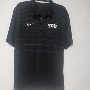 TCU Nike Dri-fit Golf Shirt Men's XL