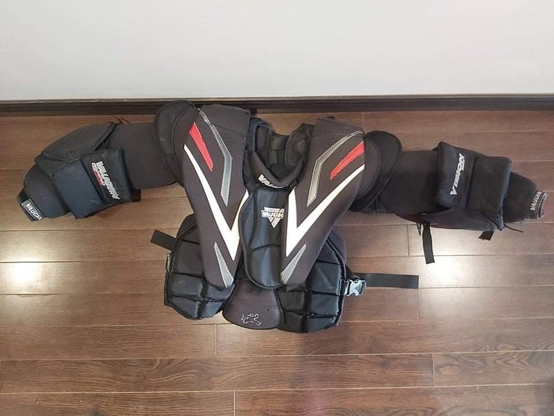 Used Large Vaughn Pro Stock Vision 9500 Goalie Chest Protector