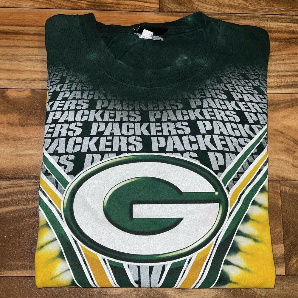 L - Vintage Green Bay Packers Tie Dye Shirt – Twisted Thrift