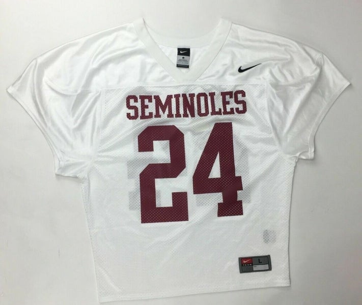 Nike Men's L Florida State FSU Seminoles Football Practice Jersey White 659180