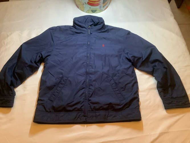 Polo Ralph Lauren Boys Size 12/14 M Zip up Jacket Windbreaker Exc Condition M