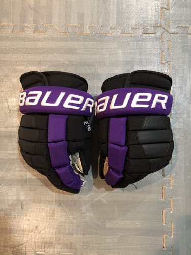 Bauer 14" Nexus 2N Gloves Black Purple Mankato Mavericks