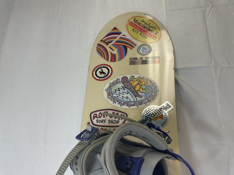 スノーボード osam Used Original Sin Os.z Wide 157cm Snowboard Combo W Heelside