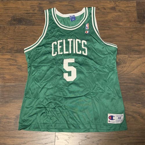 Vintage Ron Mercer #5 Boston Celtics NBA Champion Green Jersey Size XL 48