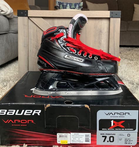 Senior Bauer Regular Width Size 7 1x Hockey Goalie Skates