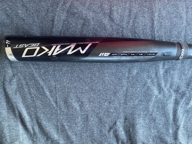 Bat Used USSSA Certified Easton Composite Mako Beast (-11) 19 oz 30"