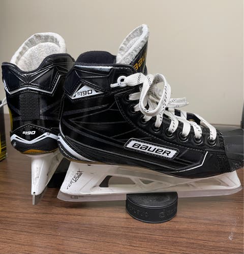 Used Bauer Regular Width Size 4.5 Supreme S190 Hockey Goalie Skates