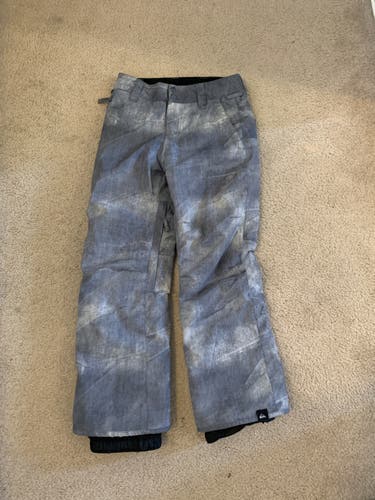 Gray Quicksilver Ski Pants Unisex Youth Used Size 10