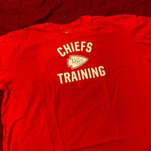 NFL Kansas City Chiefs "CHIEFS TRAINING" Team Issued Nike 3XL T-Shirt * NEW