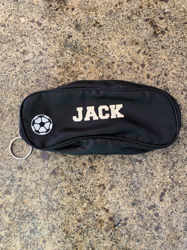 Jack Soccer Ball Pencil Case, Black