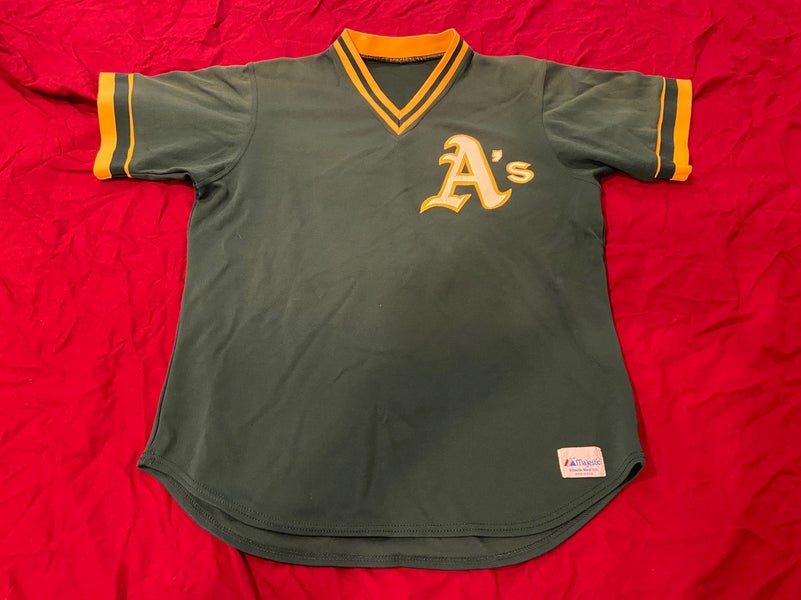 MLB 1980's Oakland A's #15 Majestic Game Used / Worn Batting
