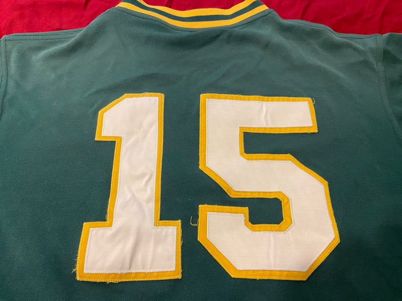 MLB 1980's Oakland A's #15 Majestic Game Used / Worn Batting