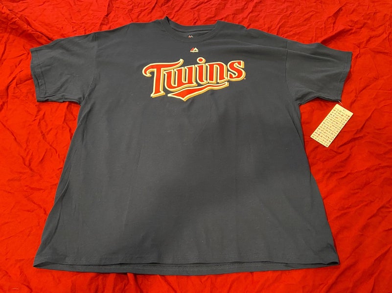 Nike Men's Minnesota Twins Navy Blue T-Shirt