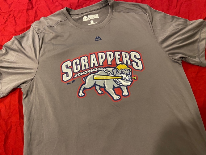 MILB Mahoning Valley Scrappers Majestic T-Shirt Size Large - NEW