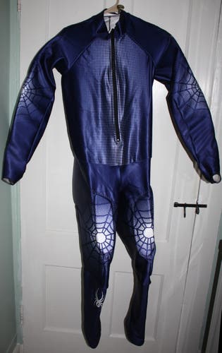 EXCELLENT Adult XL Spyder GS suit *Padded ski race* Blue Men/Women *NO FLAWS* Downhill speed