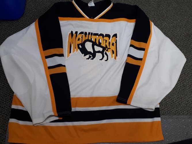 Boston Bruins Style GOALIE CUT  White Jersey Adult Men's -Size 60