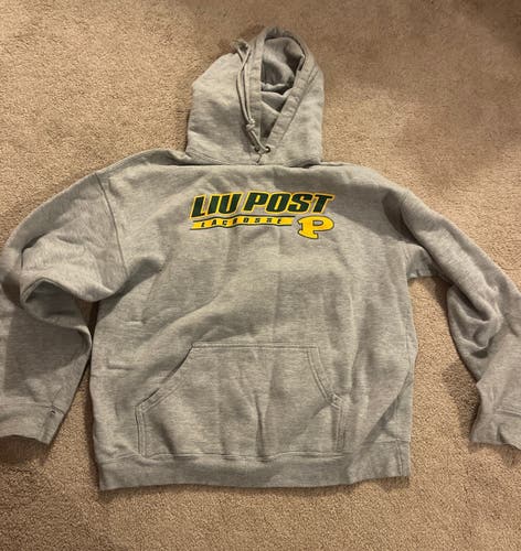 LIU Post Lacrosse Gray Adult Large  Sweatshirt